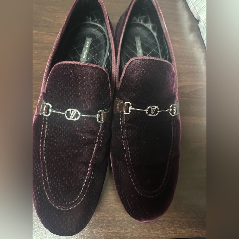LOUIS VUITTON VELVET LOAFERS